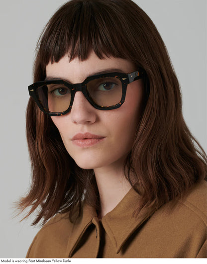 Lunette de Soleil Ahlem Pont Mirabeau Tortue jaune / Lumière verte