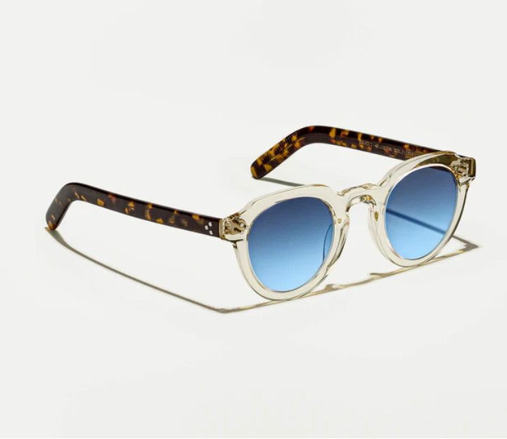 Lunette de soleil Moscot GAVOLT Flesh/ tortoise denim blue